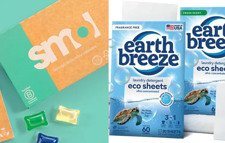 Earth Breeze vs Smol laundry sheets comparison