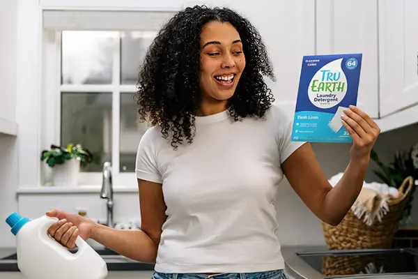 Tru Earth eco laundry strips packaging